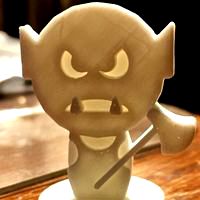 Simple Mini D&D Orc with Axe