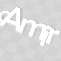 PERSONALIZABLE KEY HOLDER AMIR