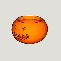 toothbrush holder, toothpaste etc ... pumpkin