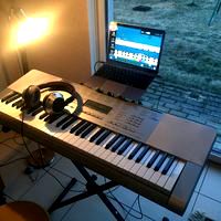 Casio LK-280 stand for MacBook 2015