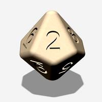 10-sided die, d10, decahedral