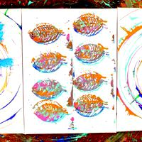 Painting in sheet printing with a 3D printer