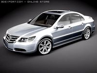 Honda Legend 2009 3D Model