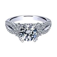 3D Jewelry CAD Model Of Solitaire With Accents Ring