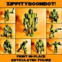 Print-in-place articulated figure: Zippityboombot!