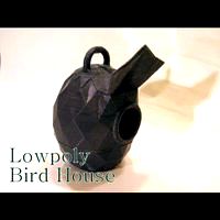Lowpoly bird house