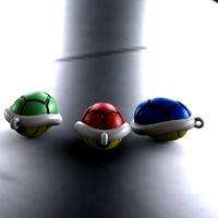 Turtle shell keychain
