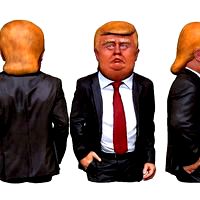 Donald Trump caricature ( Bust ) for 3D print