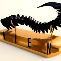 The tail of alien