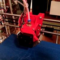 Upgraded X-carriage for Sunhokey Prusa i3 - Integrated fans, 20mm extra Z-range and PiBot optical height sensor.