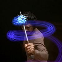 Glowing Icosahedron Mace with Spikes