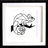 Customizable Origami Chameleon