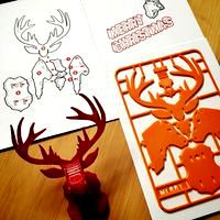 Christmas Reindeer kit card