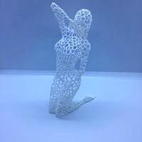 voronoi woman posing
