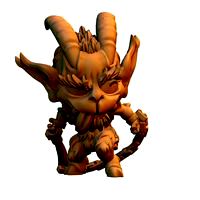 Krampus chibi miniature