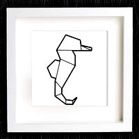 Customizable Origami Seahorse