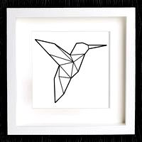Customizable Origami Hummingbird