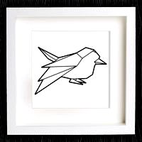 Customizable Origami Sparrow