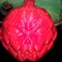 Halloween Pumpkin scarecrow head (no support)