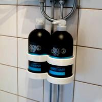 Shampoo and conditioner pipe mount