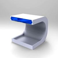 Storage cabinet night table to place a lamp and store its keys