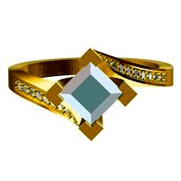 3D CAD Model For Womens Solitaire Wedding Ring