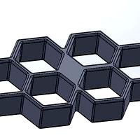 Fist americain hexagonal