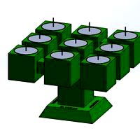 Chandelier "Prometeo" REversible