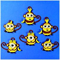 Monkey Minions Keychain / Magnets