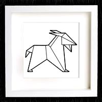 Customizable Origami Goat