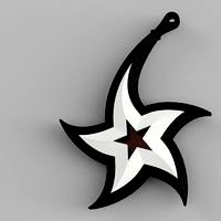 Bent christmas star