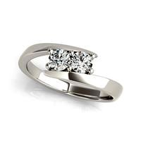 Jewelry 3D CAD Model Womens Engagement Ring