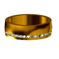 3D Jewelry CAD Model For Womens Wedding Band