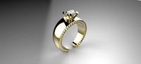 fashion ring | 3D