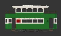 Antique Tramway number 28 from Hong Kong