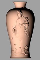 Crafts Decoration Sculpture Model Guanyin Vase C034