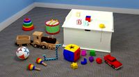 Toybox with Assorted Toys