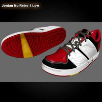 Jordan Nu Retro 1 Low RED BLACK