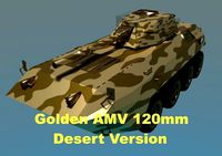 Golden AMV Armored Mortar Vehicle Desert Version