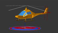 low poly helicopter