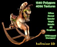Rocking Horse - PBR - Textured