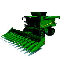 Green John Deere Combine V2