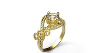Ring 3D print model gam briliant fashion | 3D
