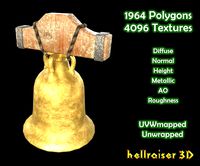 Bell 2 - PBR - Textured