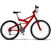 Bright Red Mountain Bike 01