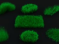 Grass Weed Pack 7 objects 3D Model