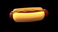 Hotdog with Bites Appearing