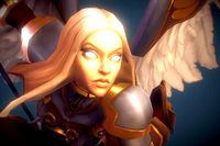 Angel Female - Low Poly Hand Painted