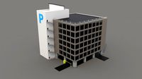 Low Poly Car Park