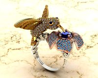 colibri bird ring | 3D